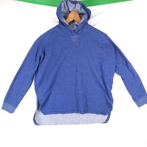 The North Face Slacker NF0A3LHJ Oversized Cotton Blend Hoodie Blue XS